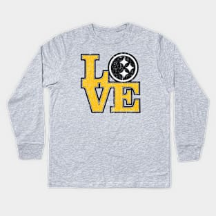 Love Pittsburgh Kids Long Sleeve T-Shirt